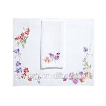 100% cotton Terry towel Beautiful purple colorpetals pattern Hand towels Ht-023